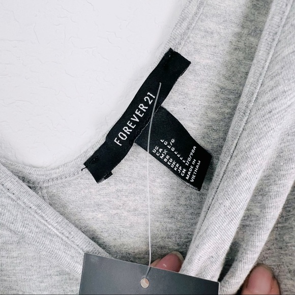 Forever 21 NWT Grey A line Dress Size Large - Picture 3 of 7